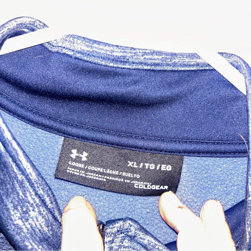 Under Armour Blue ColdGear Pullover - Picture 2 of 2